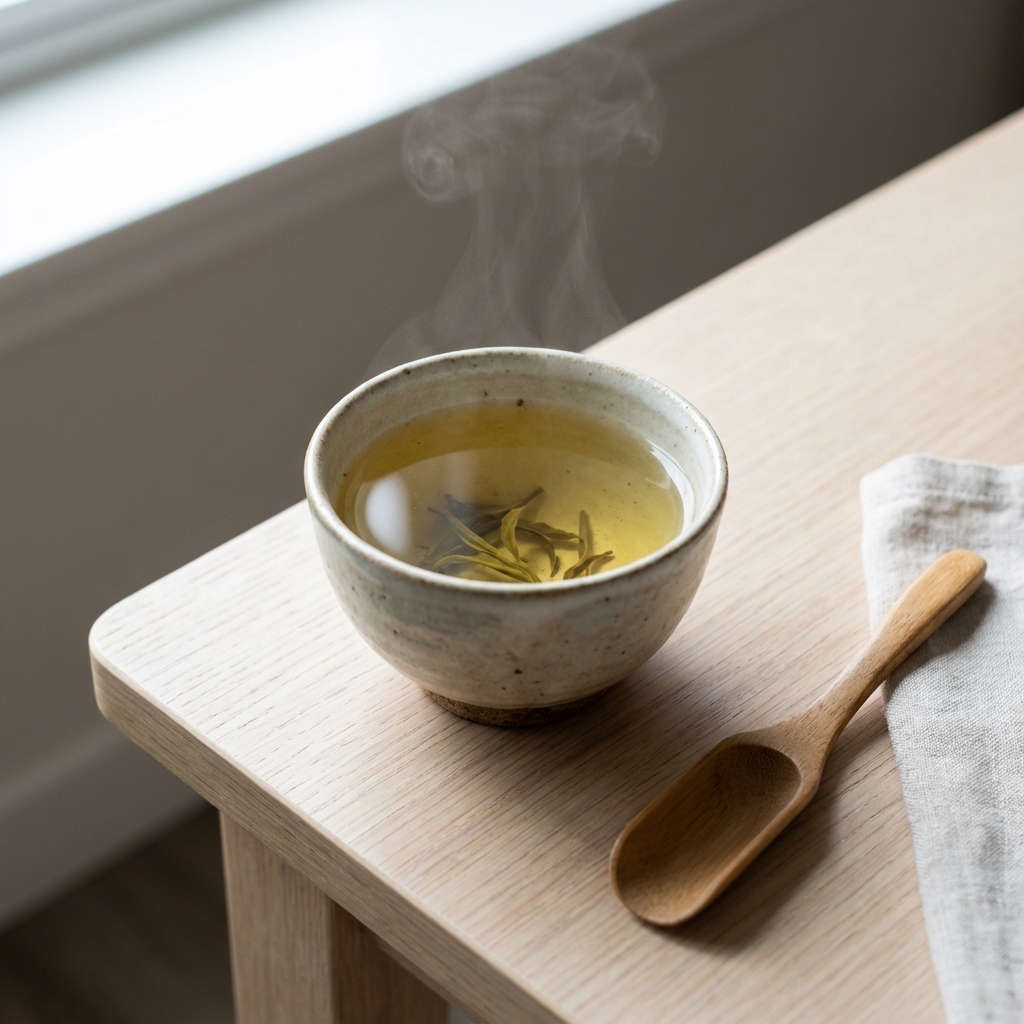 Tách trà xanh thơm ngon